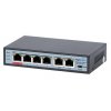 MaxLink PSBT-6-4P-250, PoE switch  6x LAN (4x PoE 250m), 802.3af/at/bt, 65W