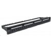 Intellinet Patch Panel 19", prázdny pre 24 portov, 1U, čierny