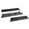 19" Patch panel XtendLan 24portový, STP, Cat5E, dvojitá svorkovnica, čierny