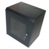 XtendLan 10" nástěnný rozvaděč 12U 350x280, nosnost 50 kg, dveře z plexiskla, svařovaný, černý