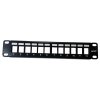 10" modulárny tienený patch panel LEXI-Net 12port, čierny