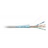 BAZAR - FTP kabel LYNX, Cat6, drát, PVC, Dca, šedý, 305m cívka - prasklá cívka