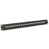 88617 telmor 19 24f patchpanel 1u 19 24x f cierny