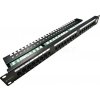 DATAWAY Patch panel 24x RJ45, CAT5E, UTP, 1U, s vyväzovacou lištou