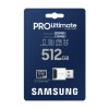 Samsung PRO Ultimate/micro SDXC/512GB/UHS-I U3 / Class 10/+ Adaptér/Modrá image 2 | Wifi shop wellnet.sk