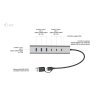 i-tec USB-C/USB-A Charging Metal HUB 7 Port (3x USB-C, 4x USB-A) image 6 | Wifi shop wellnet.sk