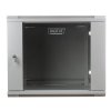 DIGITUS Wall Mount Cabinet 19" 9U 501/600/450mm, glass door, grey, unmounted obrázok 1 | Wifi shop wellnet.sk