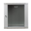 DIGITUS Wall Mount Cabinet 19" 12U 635/600/450mm, glass door, grey, unmounted obrázok 1 | Wifi shop wellnet.sk