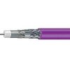 CommScope F59 HEC-2 VV - violet, vnútorný vhodný do hlavných staníc, PVC plášť, 2x tienenie Al fólia + 2x 95% opletenie, penové di