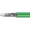 CommScope F59 HEC-2 VV - green, vnútorný vhodný do hlavných staníc, PVC plášť, 2x tienenie Al fólia + 2x 95% opletenie, penové die