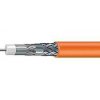 CommScope F59 HEC-2 VV - orange, vnútorný vhodný do hlavných staníc, PVC plášť, 2x tienenie Al fólia + 2x 95% opletenie, penové di