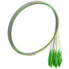 FIBRAIN Optický pigtail LC/APC (12-ks, colour) SM, G657A1, 2m, 9/125, 0.9mm, Gold, EASY-STRIP