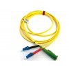 FIBRAIN Optický patchcord E2000/APC - LC/PC 3m, Gold, 2.8mm, duplex, SM, G657A1