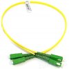 FIBRAIN Optický patchcord SC/APC - SC/APC 5m, Gold, 2.8mm, duplex, SM, G657A1