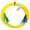 FIBRAIN Optický patchcord SC/APC - SC/PC 0,5m, Gold, 2.8mm, duplex, SM, G657A1