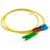 FIBRAIN Optický patchcord SC/PC - LC/APC 1m, Gold, 2.8mm, duplex, SM, G657A1