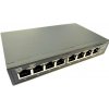 ADEX ADS108GRP-1PO, reverzný PoE switch, 8x GLAN (1x PoE-out 7x PoE-in)