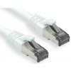 OXnet patch kábel CAT6A, S/FTP, LSOH, AWG26, 500MHz, 0.5m, biely