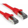 OXnet patch kábel CAT6A, S/FTP, LSOH, AWG26, 500MHz, 1m, červený