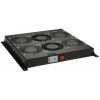 SOLARIX VJ-R2, Ventilačná jednotka, 19" 1U, 2x FAN, termostat, stropná, čierna