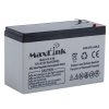 MaxLink Olovená batéria 12V 9Ah, AGM, Faston 6,3mm