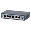 MaxLink PSBT-6-4P-250, PoE switch 6x LAN (4x PoE 250m), 802.3af/at/bt, 65W