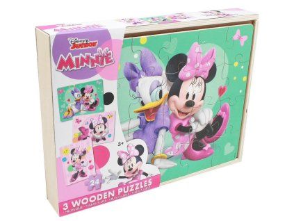 Disney Minnie Mouse Dřevěné puzzle