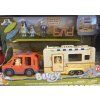 Bluey Auto s Karavanem