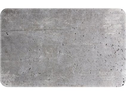Šedá koupelnová předložka CONCRETE, 70 x 40 cm