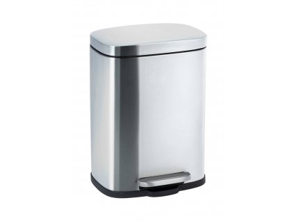 Stříbrný koš na prádlo LENO, Easy-Close, 5 l