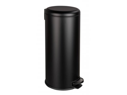 Vysoký koš na odpadky LEMAN, černý, Easy-Close, 30 l