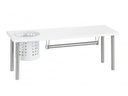 Kuchyňská police s držákem na papírové utěrky BLANCO, bílá