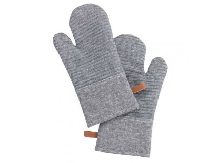 Kuchyňské chňapky ADA STRIPES, 2 ks, šedé, bavlněné, WENKO