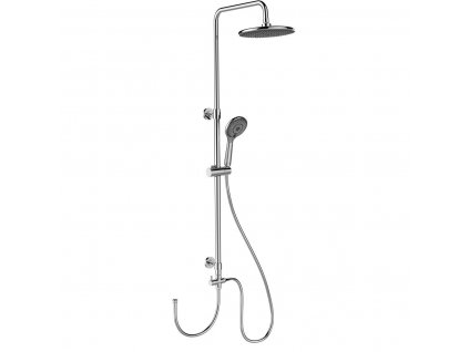 Sprchová souprava s dešťovou sprchou, úsporná, nerezová ocel, 120 cm, WENKO