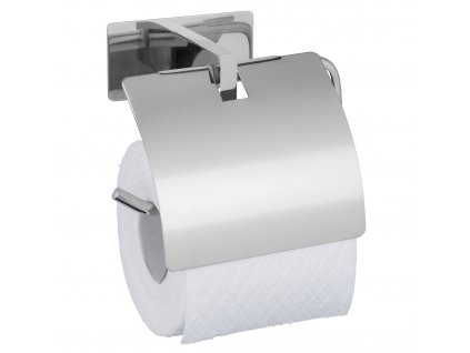 Držák na toaletní papír GENOVA s víkem, montáž bez vrtání Turbo-Loc, WENKO