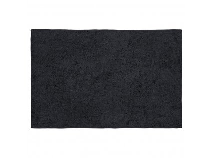 Předložka do koupelny, bavlněná, černá, 50 x 80 cm, WENKO
