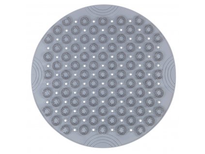 Protiskluzová podložka do sprchy s masáží na chodidla, Ø 55 cm, šedá