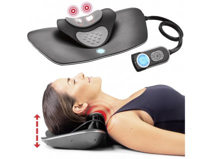 Přístroj pro masáž krku elektrickými impulsy, černý
