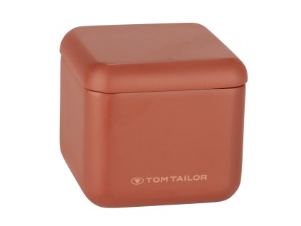 Koupelnový organizér s víkem TOM TAILOR, červený