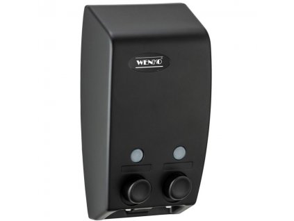 Dávkovač mýdla, 2-komorový, černá barva