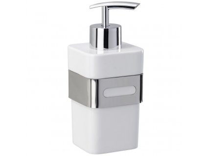Bílý dávkovač mýdla PREMIUM PLUS, 340 ml