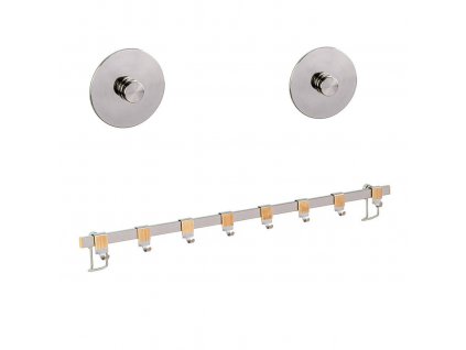 Kuchyňská lišta s 8 háčky Bamboo Premium + 2 adaptéry