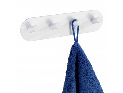 Koupelnový věšák na ručníky PICENO, 4 háčky