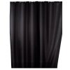 Černý sprchový závěs, 180x200 cm