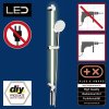 Sprchová tyč LED, 94 cm, sprchová hlavice a sprchová hadice