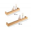 Bambusová polička do koupelny BAMBUSA, 40 x 9 x 5 cm