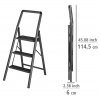 Skládací schůdky, černá barva