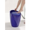 Taburet a koš na špinavé prádlo 2v1 CANDY, modrý