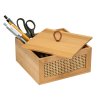 Úložný box na kosmetické doplňky ALLEGRE BAMBOO, 15 x 7 x 15 cm, WENKO