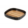 Miska na mýdlo ROTELLO, bambus, černá, WENKO
